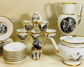 Painted Old Paris . China Tea Set