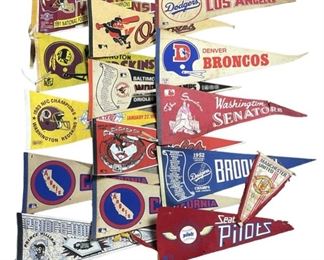 Vintage Sport Pennants