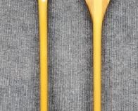 Vintage inlaid Wood Oar Set