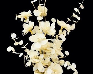 Capiz Shell Floral Sculpture