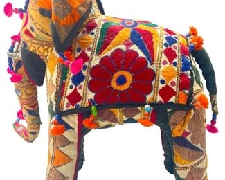 Embroidered Beaded Elephant
