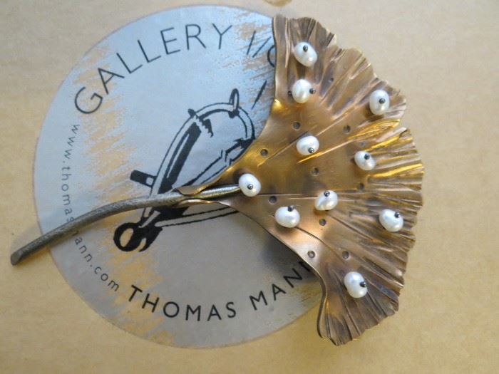 Thomas Mann hand made brooch.  $250