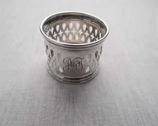 Gorham sterling silver napkin ring. $35