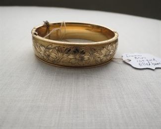 Dunn Bros., 10k gold filled bangle.