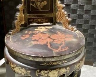 Amazing Oriental Lacquered Chair