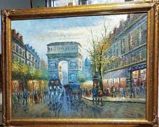 Lovely Original Impressionist Painting Paris