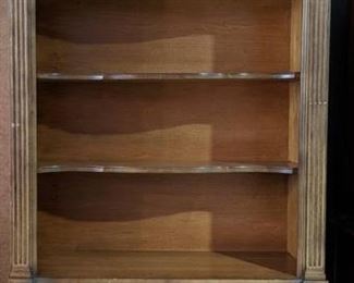 Open Display Bookcase with Bottom Cabinet