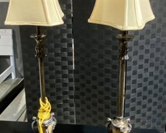 Pair of Tuscan Style Buffet Lamps