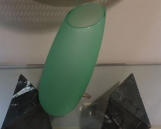 30.    green  vase   11"  x  3"    30.00 