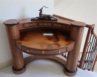 86   Desk  by  Century-  half  round  shape      49 wide "  x  30"deep                 595.00