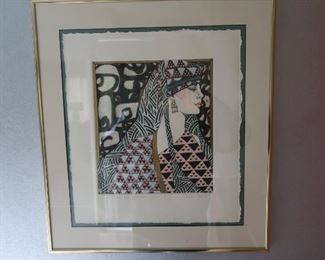 73      Lady     signed  and  numbered   21    x  19        75.00
