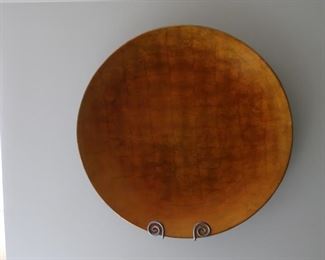 95  round orange decor 26 1/2"  75.00