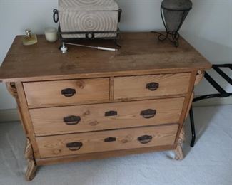 96 wood chest (wood is distressed)  150.00