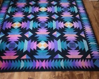 125    multi color wool rug   8"  x  5" 4"            150.00