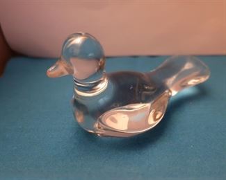 126     Baccarat  turtle  dove.  It  is  signed.  size  is  5 1/2"  x  3  1/4"             28.00