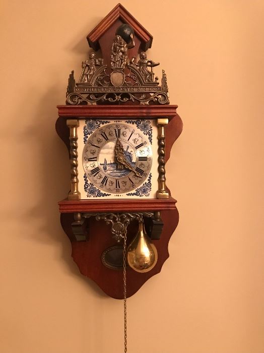 Vintage Dutch Zaanse wall clock