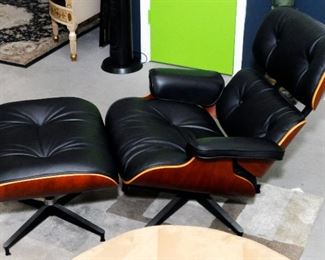 Eames lounge chair with ottoman