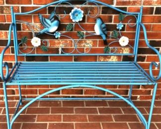 Darling metal garden bench