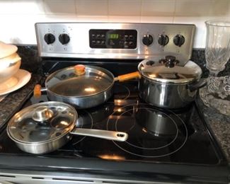 Stainless pots and pans