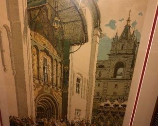 Russian imperial lithograph