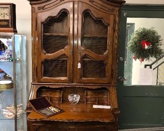Large handsome Italian cabinet on desk ca. 1950
