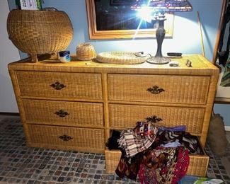 Wicker Dresser,