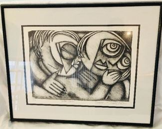 Gothic framed "Untitled Loneliness" Paul Linden