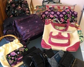 Many purses: Stone Mountain, Vera Bradley-in like-new condition