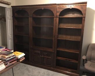 Ethan Allen 3-section shelving unit