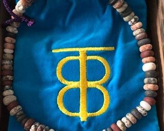 Becky Thatcher stone necklace in beautiful Petoskey stone box