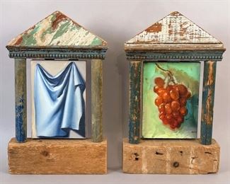 Christopher Pelly (American, B. 1955) Zeuxis & Parrhasius, 1994