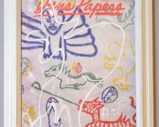 Hanne "H7 L" Lauridsen. (American, 1938 - 2022) Dan's Paper Magazine Cover "Good Against Evil"
