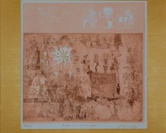 Adam Wurtz, (Hungarian, 1917-1994) Life Is A Cabaret, C. 1965 Edition 71/100
