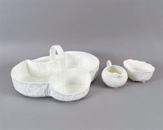 Coalport Countryware Strawberry Basket With Creamer And Open Sugar
