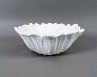 Lily Pons Sunflower Shaped Milk Glass Bowl
