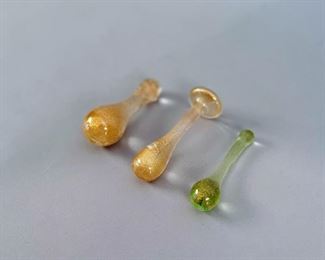 Three Murana Glass Pestles