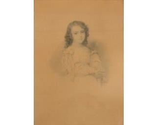 'La Petite Soeur" Print (France, C 20th Century)