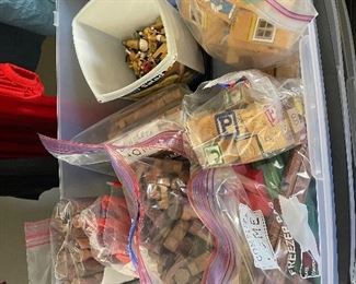 Vintage wooden toys ~ Lincoln logs, Brio, Thomas the train