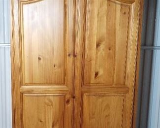 Wooden Armoire Entertainment Center