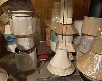 A whole storage unit of Lamp Shades