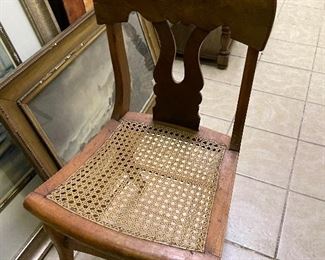 Caned chair (there are 4 of these)