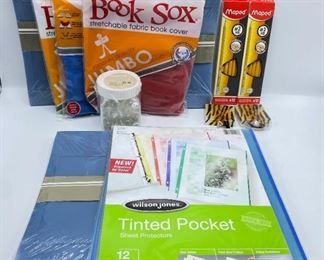 New Office Supplies: Project Envelopes, Binder Dividers, Tape Measures, Book Covers, Ikea Glass Beads & More
Lot #: 129