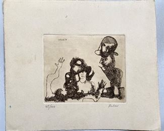 3 Alexandre Sacha Putov Original Etchings, Signed & Numbered, Unframed, Russia
Lot #: 27