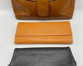 3 Italian Leather Bags: Gigliodoro Wallet, Rose Bertin Clutch & Unmarked Black Wallet
Lot #: 56