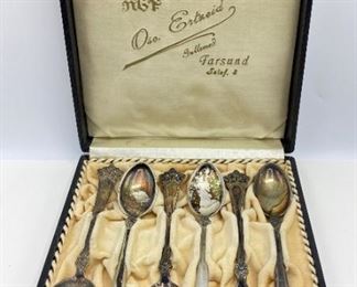 6 Sterling Silver Spoons Marked 830 By Gullsmed Farsund, Total Weight 2.1 Oz
Lot #: 17