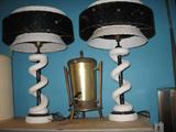 Atomic Mid Century Lamps.