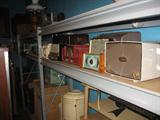 Tons of vintage radios.