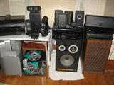 Denon surround sound Receiver AVR-888.
Omega 400 speakers and a bunch of really awesome electronics.