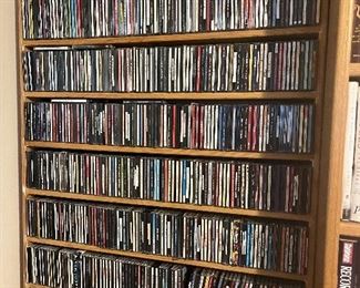One of the racks of hundreds of cds