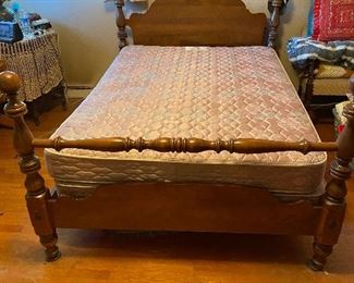 Vintage Four Poster Head Board/Foot Board. Full Size Bed.